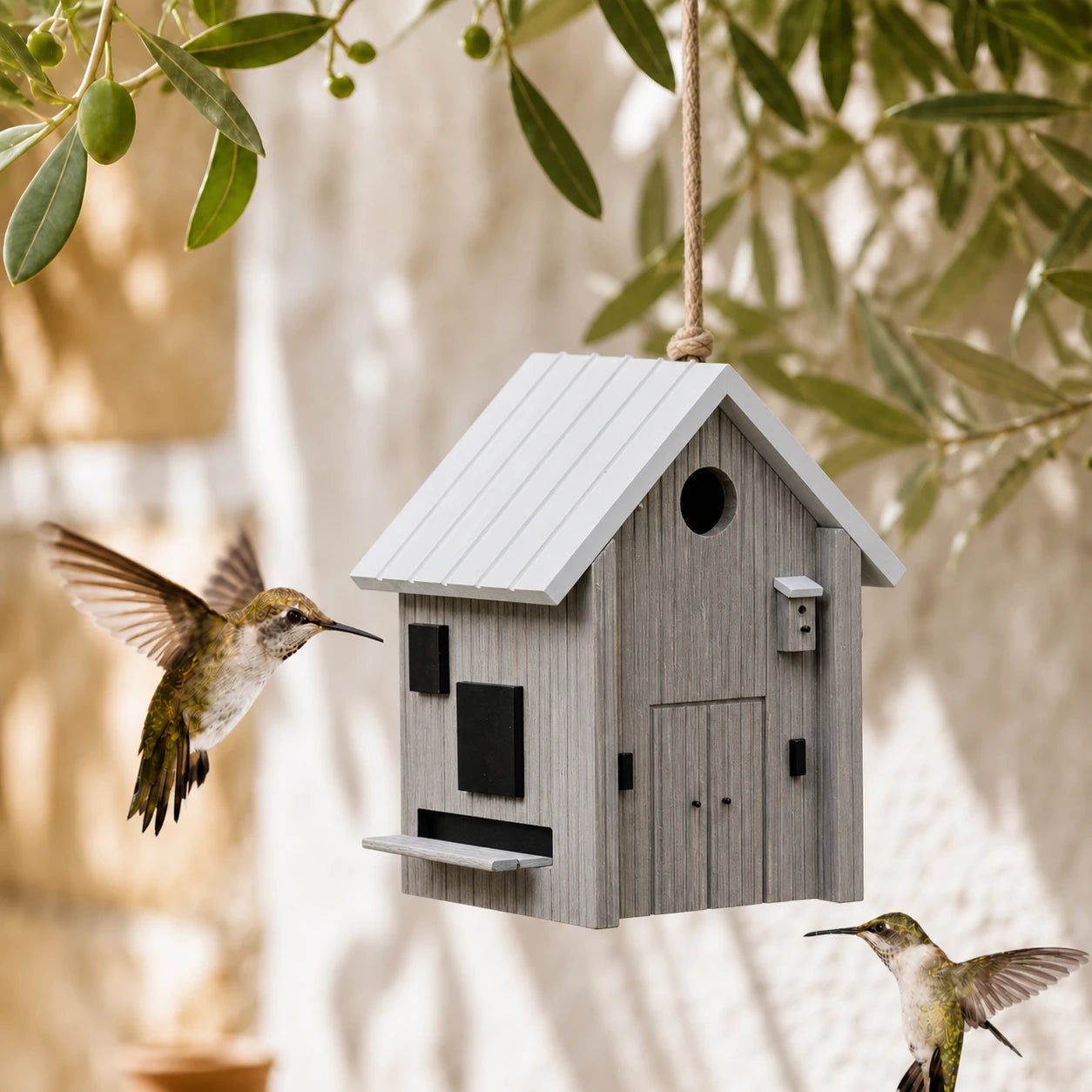 Birdhouse and feeder Nordic