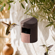 Birdhouse semi-open cylindrical