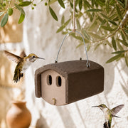 Birdhouse semi-open double entrance