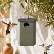 Birdhouse large volume in wood concrete