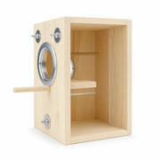 Birdhouse observation in wood with wall transparent — photo 2