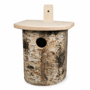 Birdhouse in birch brown size 16 × 17 × 25 cm — photo 2