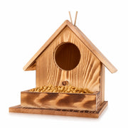 Birdhouse observation in wood red size 17,2 × 17,2 × 17,2 cm — photo 2