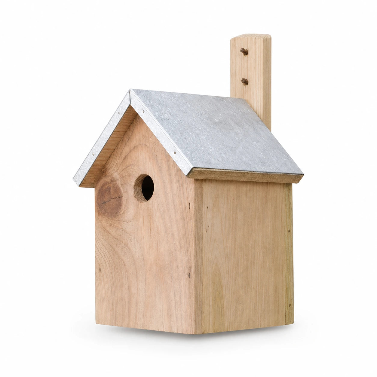 Birdhouse cottage in wood light with zinc roof — photo 2