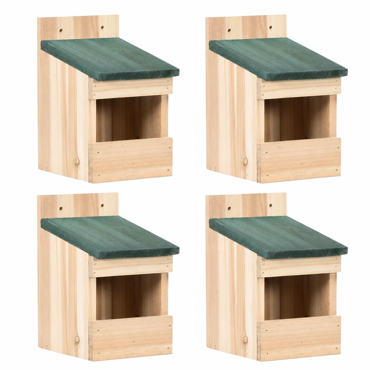 Set of 4 birdhouses in fir solid — photo 2