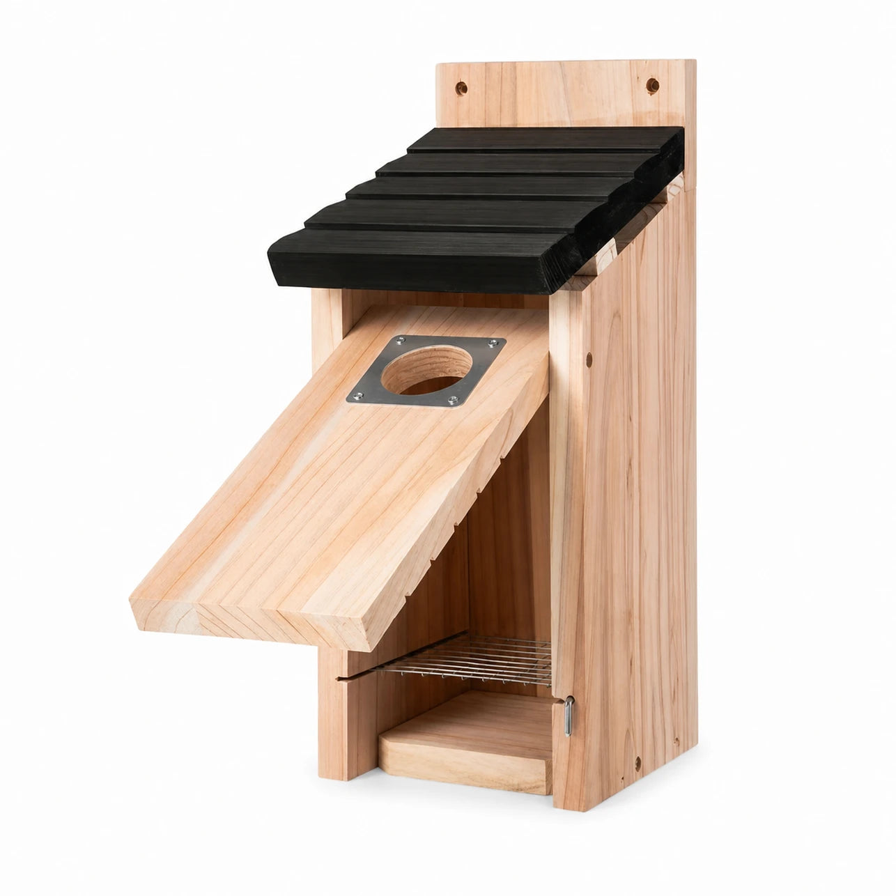 Birdhouse hanging in wood black — photo 2