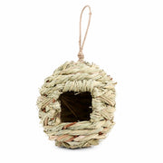 Birdhouse hanging round in fibres woven — photo 2