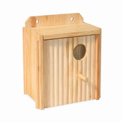 Birdhouse in wood brown size 21 × 13 × 13 cm — photo 2