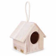 Birdhouse hanging in wood light with front opening — photo 2