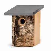 Birdhouse in bark of birch entrance 32 mm — photo 2