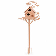 Birdhouse in metal yellow — photo 2