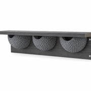 Birdhouse observation in wood anthracite size 75 × 17 × 15 cm — photo 2