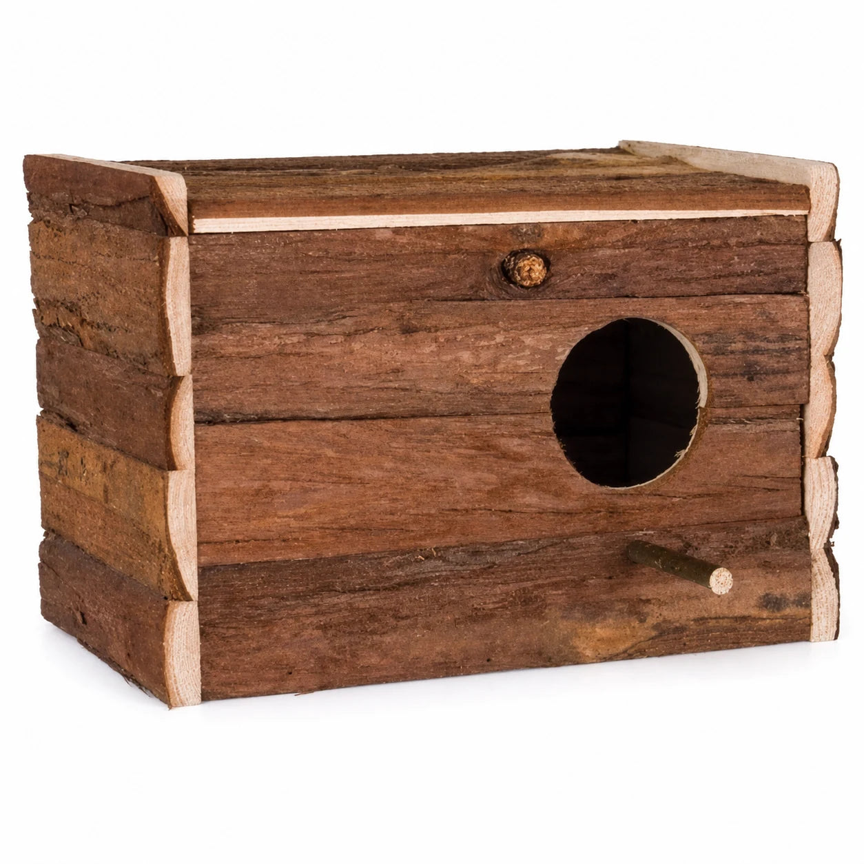 Birdhouse in wood of bark — photo 2
