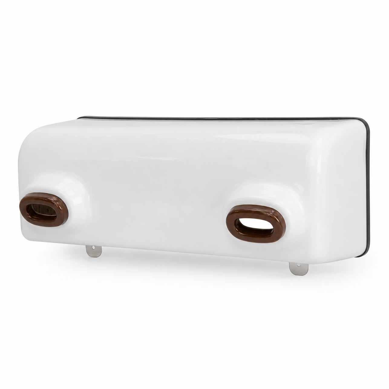 Birdhouse horizontal white with two entrances — photo 2