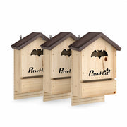 Set of 3 birdhouses with bats double chamber — photo 2