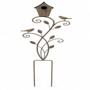 Birdhouse in metal brown size 32 × 11 × 105 cm — photo 2