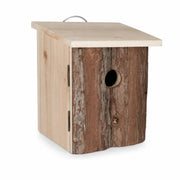 Birdhouse rustic in wood with front bark — photo 2