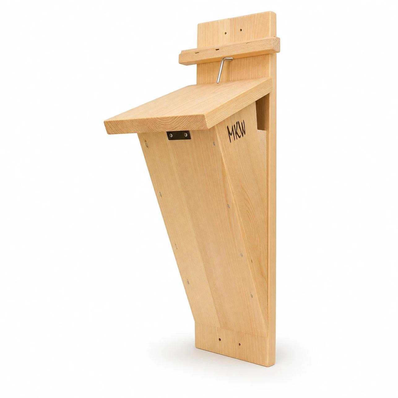 Birdhouse vertical in wood with front sloping — photo 2