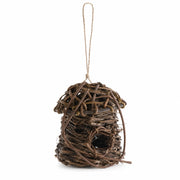 Birdhouse hanging in willow woven brown — photo 2