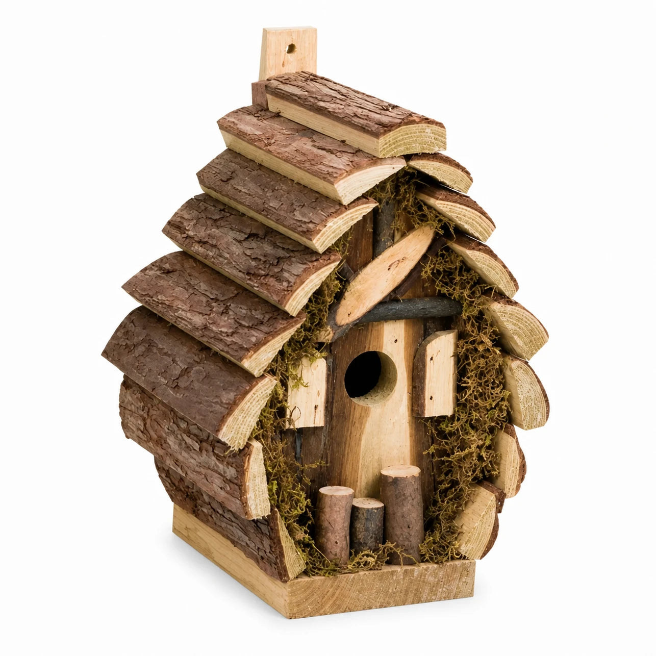 Birdhouse in wood brown size 18 × 14,5 × 24 cm — photo 2