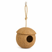 Birdhouse hanging in coconut shell with entrance round — photo 2