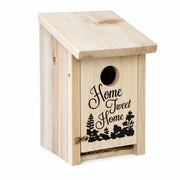 Birdhouse in wood with green roof red — photo 2
