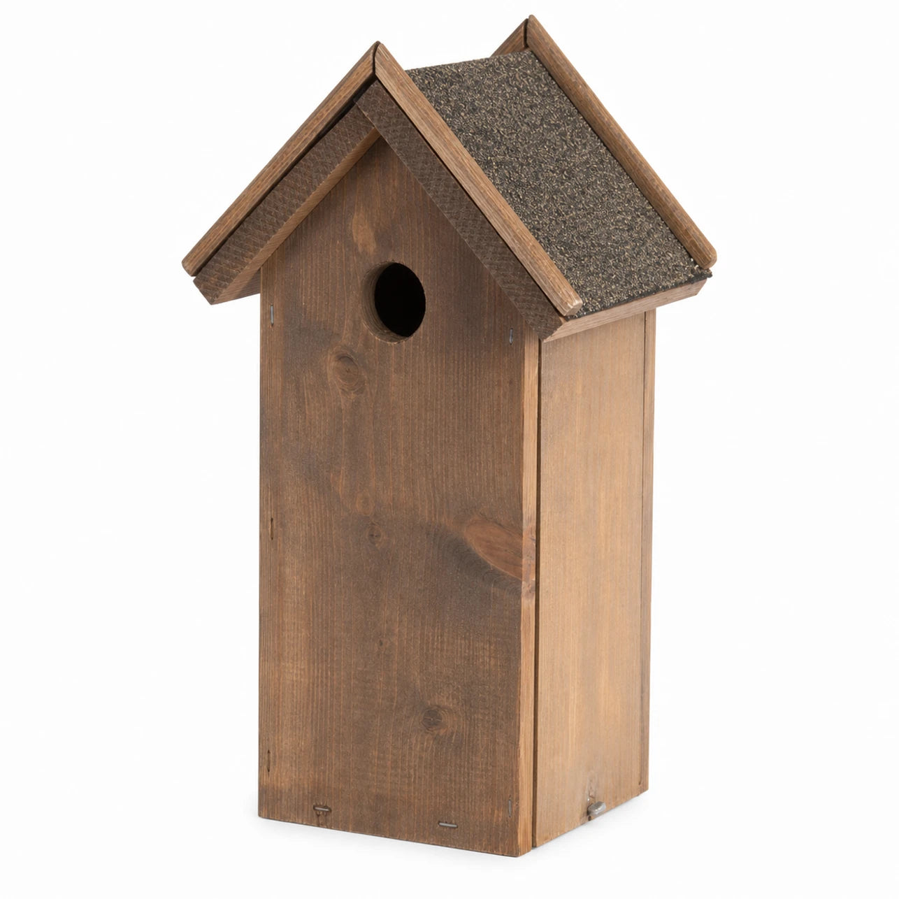 Birdhouse with bitumen roof brown size 13,8 × 18,3 × 31,5 cm — photo 2