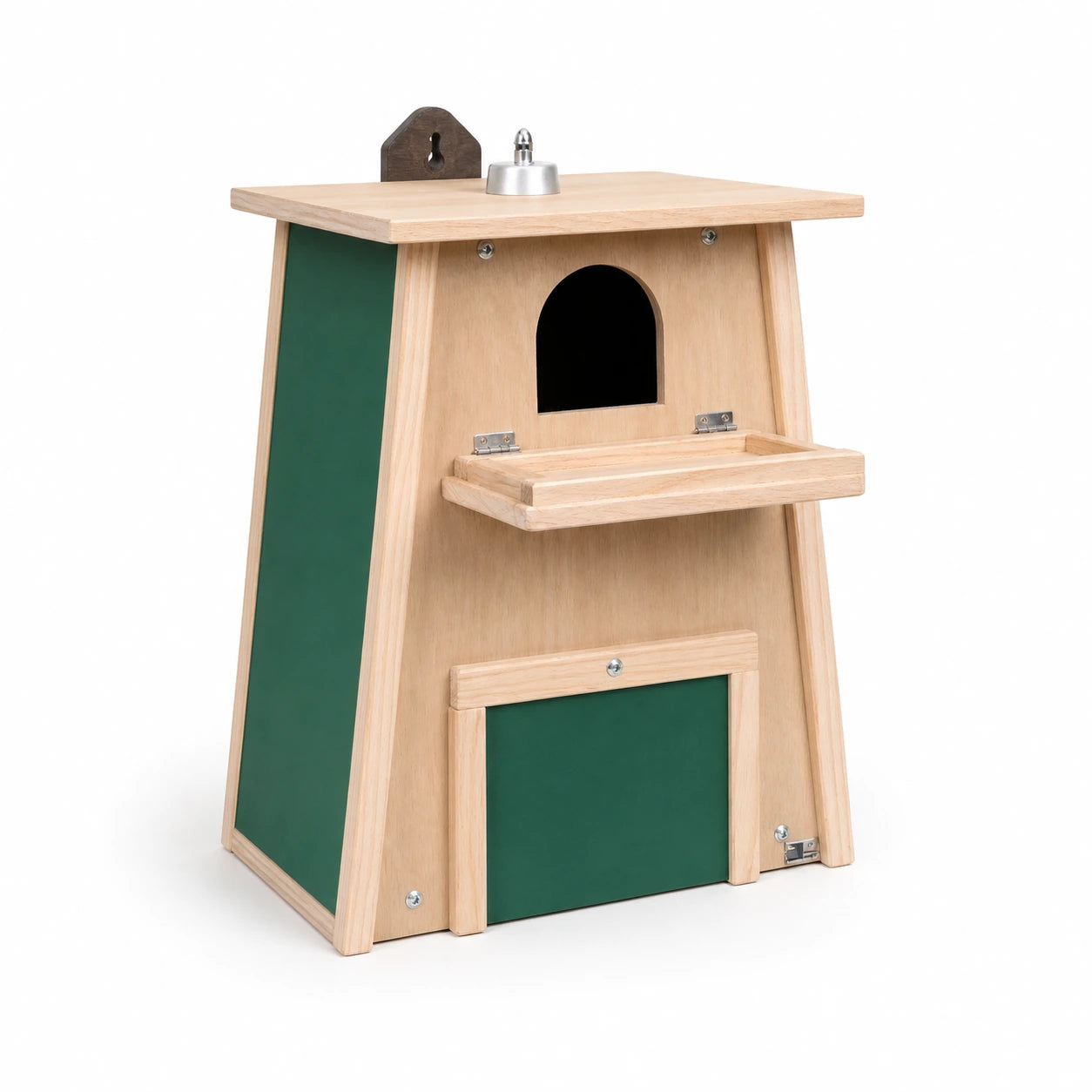 Birdhouse connected with balcony and panels green — photo 2