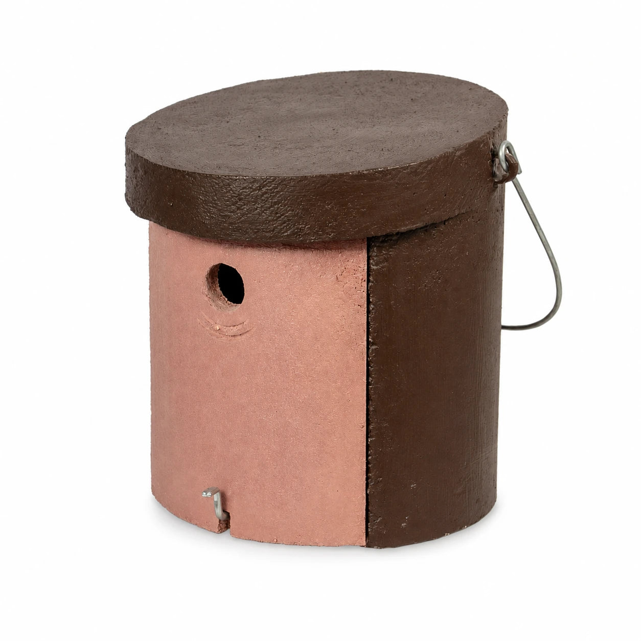 Birdhouse cylindrical with entrance round — photo 2