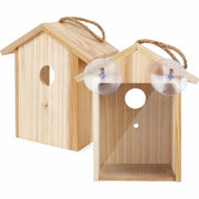 Birdhouse of observation with window and suction-cups — photo 2