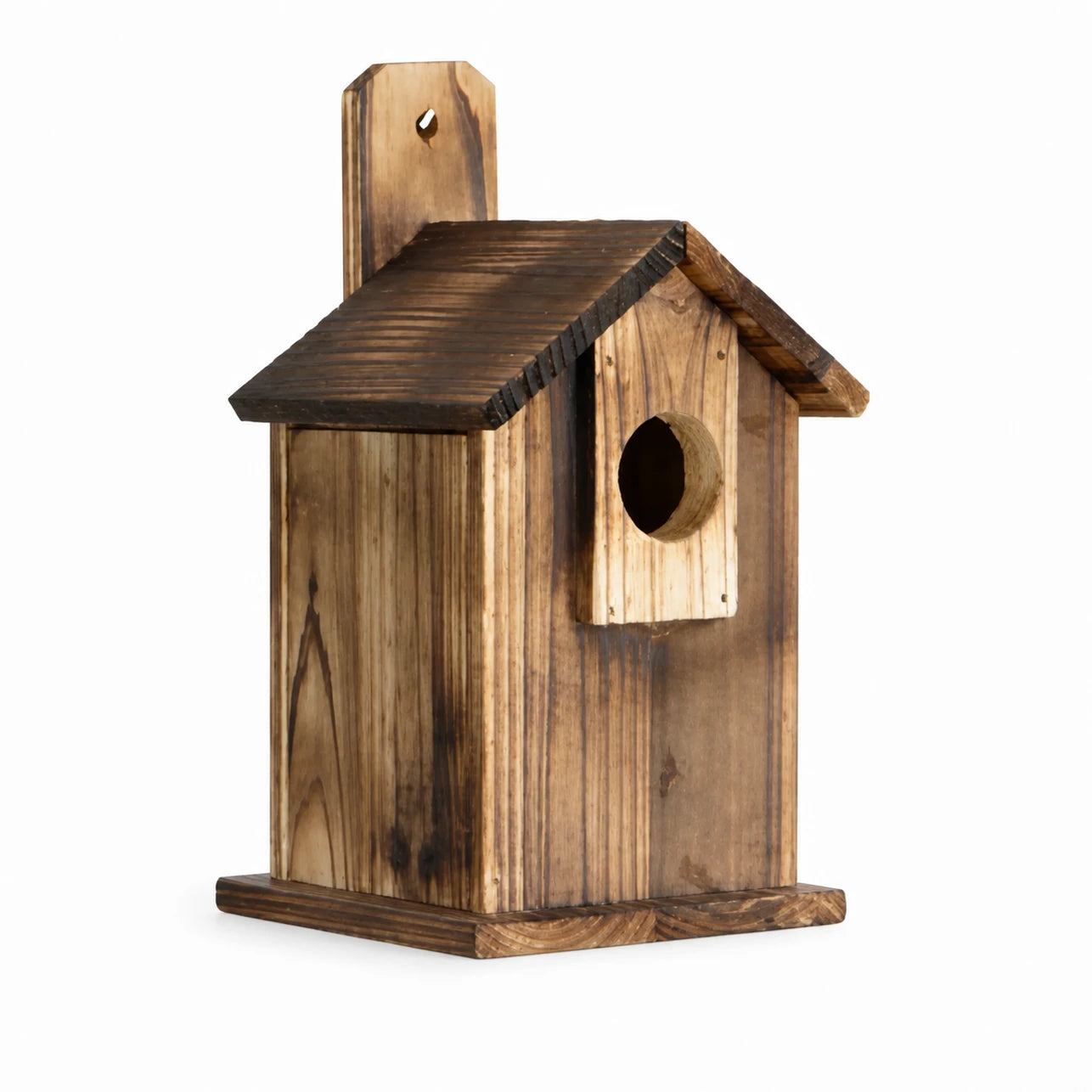 Birdhouse in fir brown size 24,5 × 13 × 13 cm — photo 2