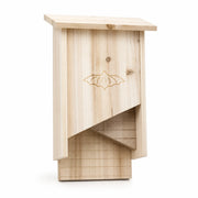 Birdhouse semi-open in wood with front sloping — photo 2