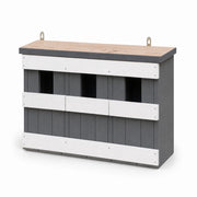 Set of 3 birdhouses in wood grey size 44 × 15,5 × 21,5 cm — photo 2