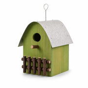 Birdhouse in wood green size 22,2 × 15 × 20 cm — photo 2