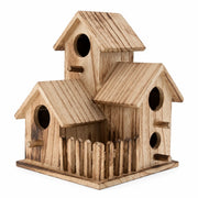 Birdhouse village wall-mounted in wood natural — photo 2
