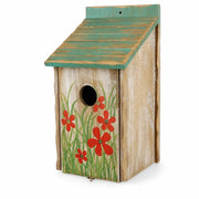 Birdhouse painted with flowers — photo 2
