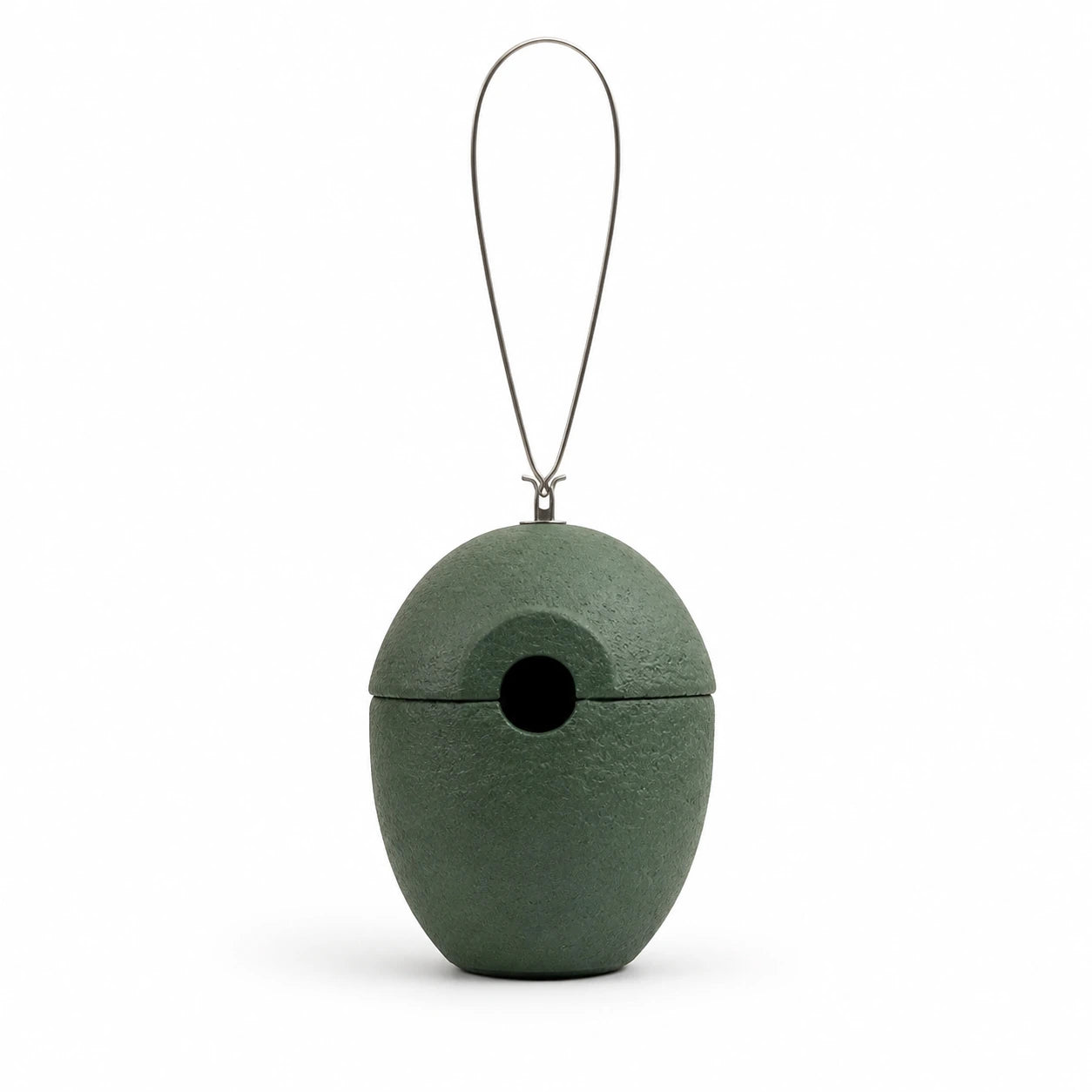 Birdhouse round in wood concrete 32 mm — photo 2