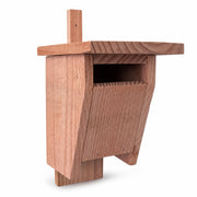 Birdhouse vertical in wood anthracite with open front — photo 2