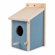Birdhouse in wood blue size 19,9 × 18,5 × 26 cm — photo 2