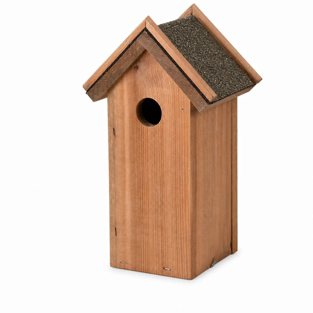 Birdhouse in wood with bitumen roof brown — photo 2
