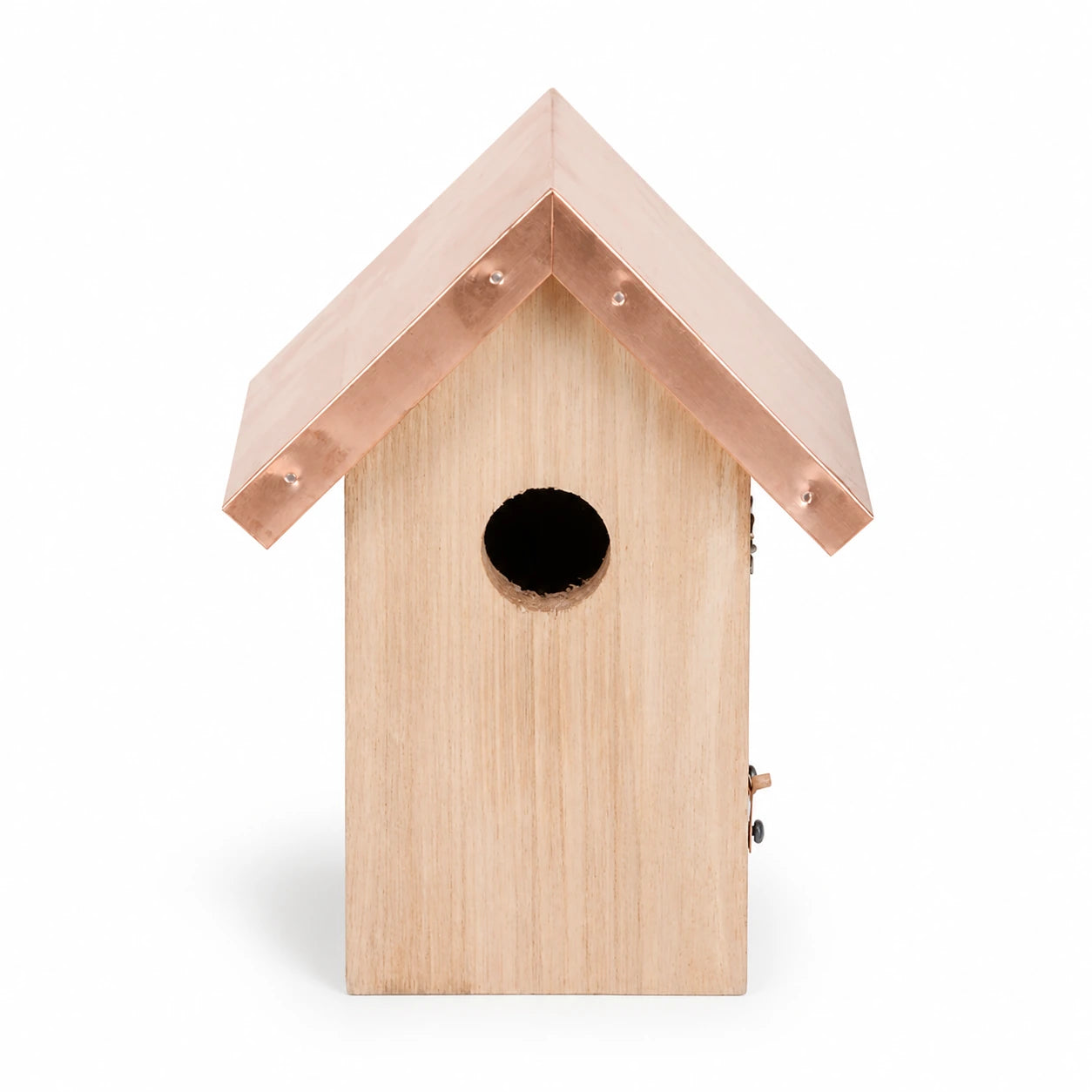 Birdhouse with roof copper entrance 30 mm — photo 2