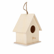 Birdhouse in wood light with double entrance — photo 2