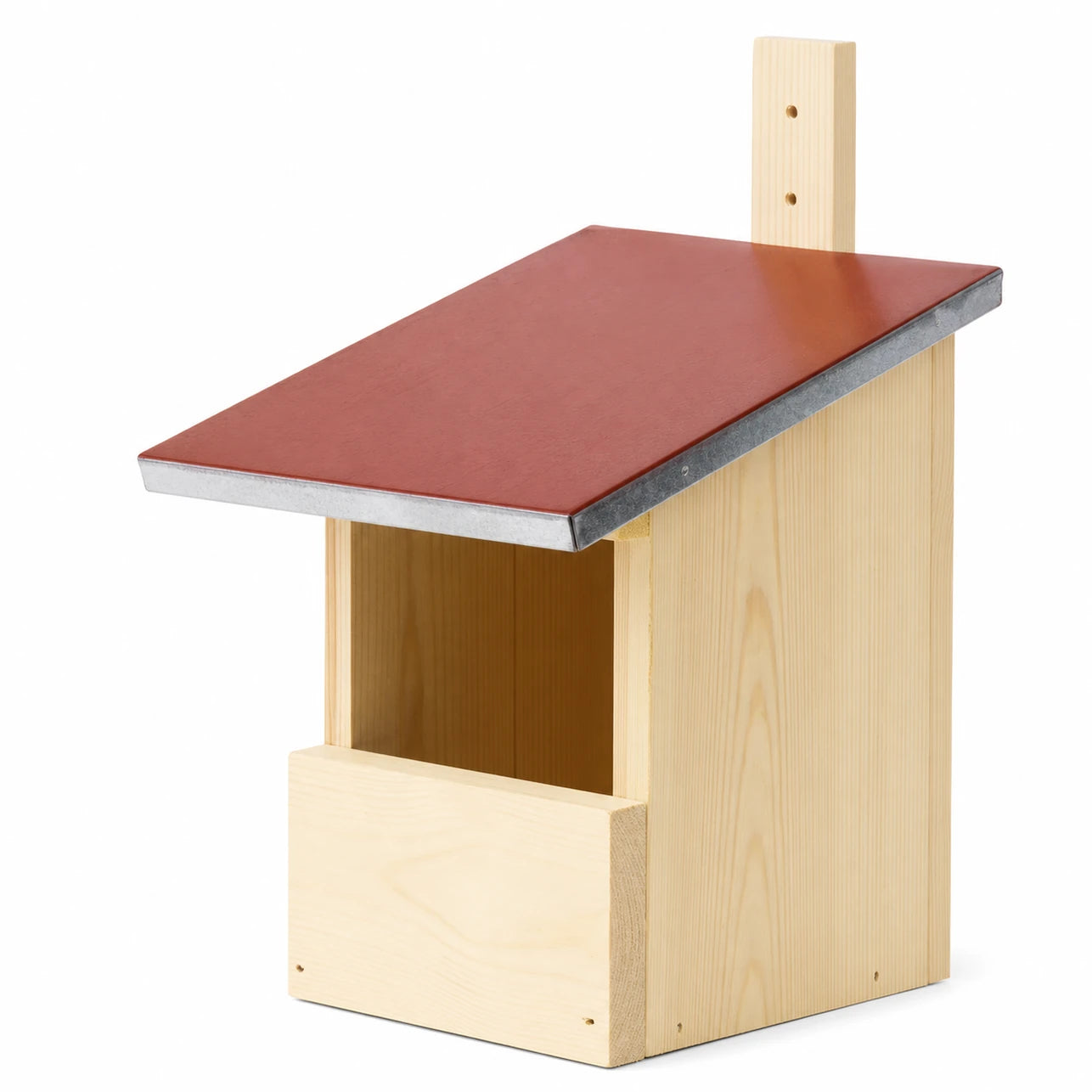 Birdhouse hanging in pine with zinc roof red — photo 2