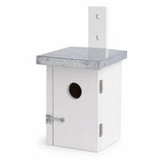 Birdhouse white compact with roof flat 30 mm — photo 2