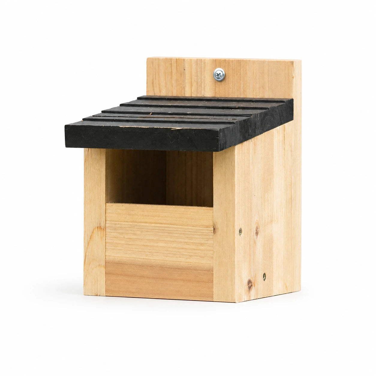 Birdhouse semi-open with roof black — photo 2