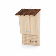 Bat box with roof in bark — photo 2