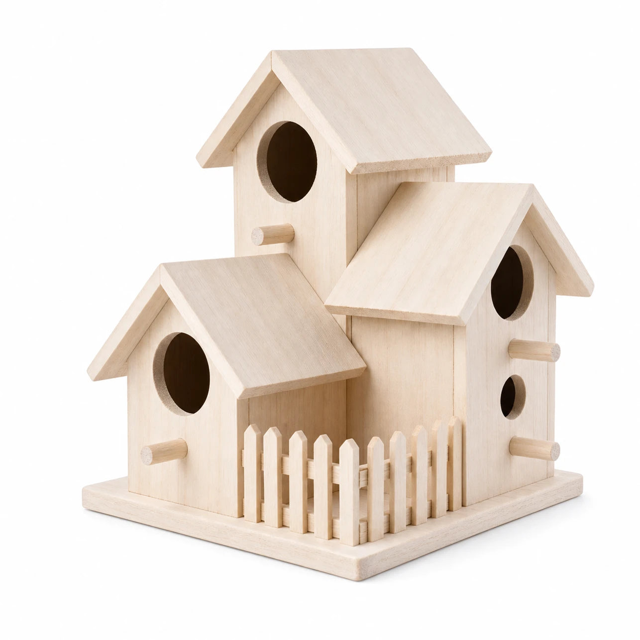 Birdhouse in wood size 20,5 × 15,5 × 15,5 cm — photo 2