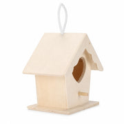 Birdhouse semi-open in wood with holder side — photo 2