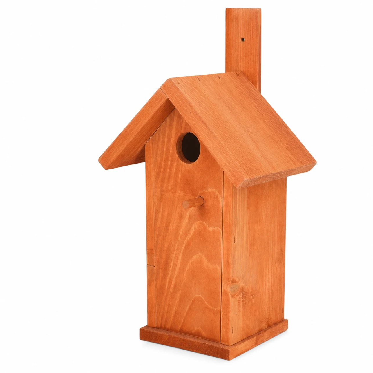 Birdhouse hanging in wood red size 33 × 10 cm — photo 2
