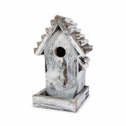 Birdhouse in wood grey size 14 × 13 × 24 cm — photo 2